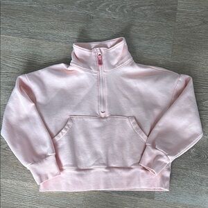 Carters scuba 1/4 zip athletic‎ sweatshirt peach girls size 10